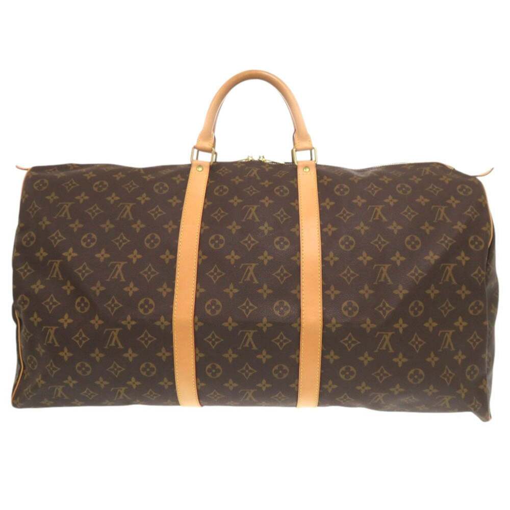LOUIS VUITTON Authentic Brown Monogram Keepall 60 Boston Bag - Picture 2 of 10
